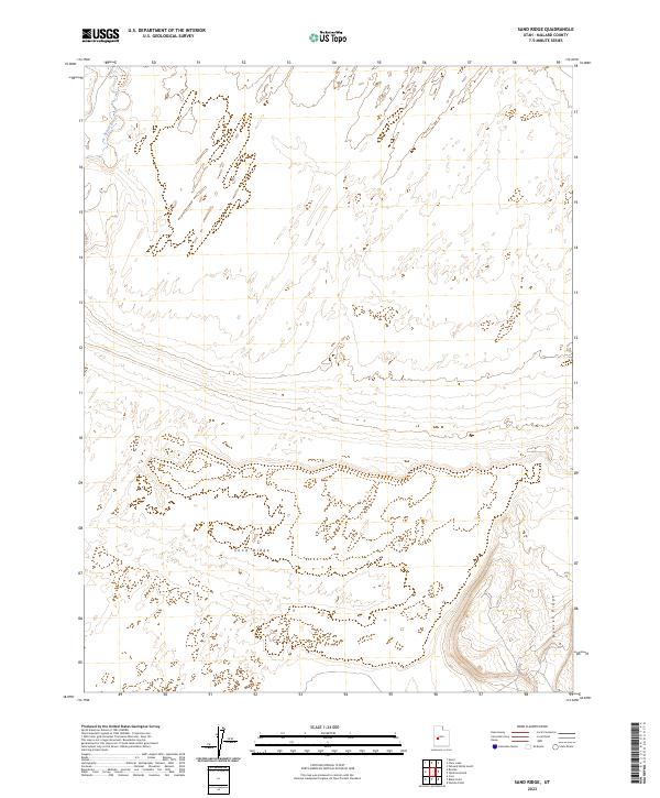 USGS Topographic Map – Sand Ridge