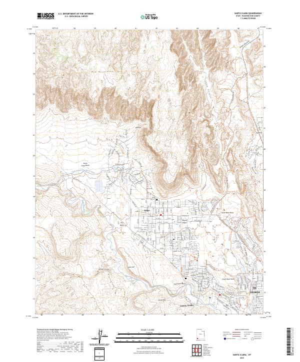 USGS Topographic Map – Santa Clara