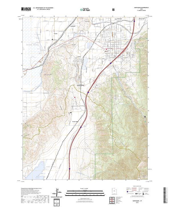 USGS Topographic Map – Santaquin