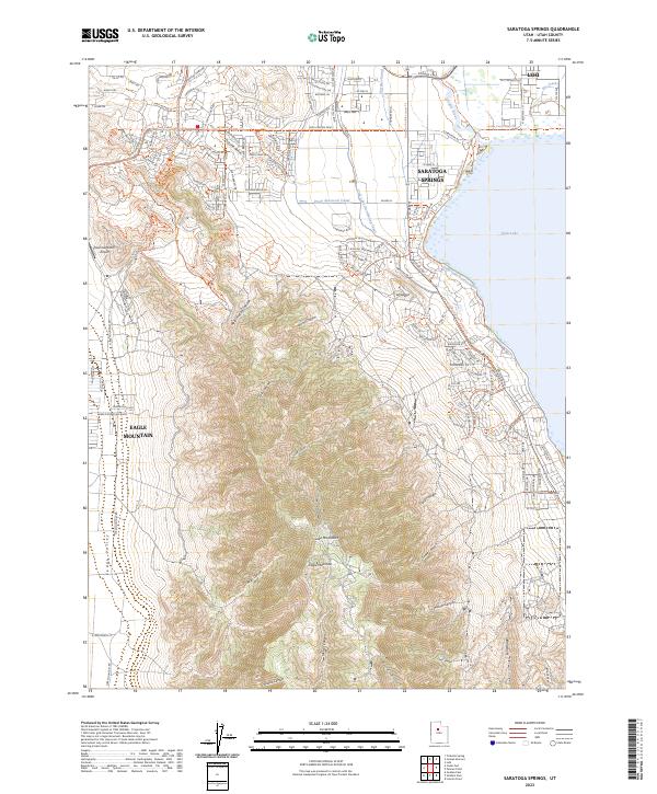 USGS Topographic Map – Saratoga Springs