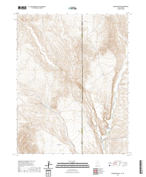 USGS Topographic Map – Scarecrow Peak