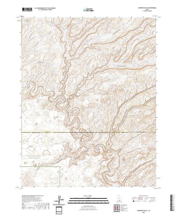 USGS Topographic Map – Scorpion Gulch