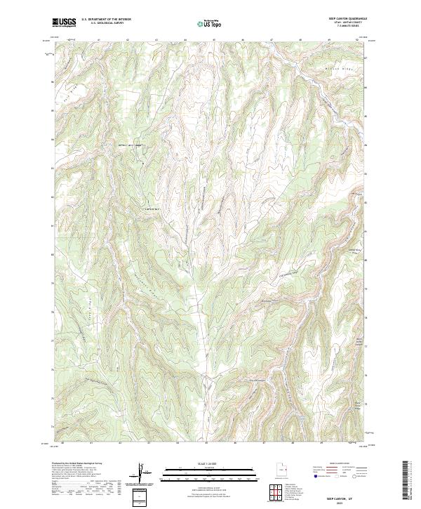 USGS Topographic Map – Seep Canyon