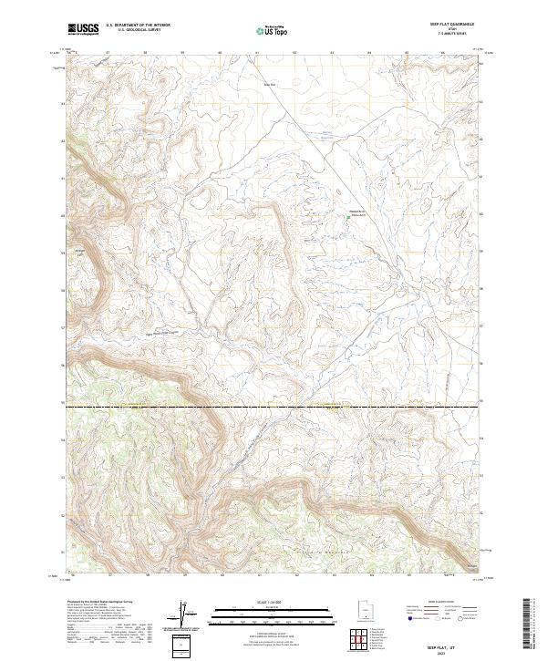 USGS Topographic Map – Seep Flat