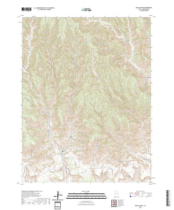 USGS Topographic Map – Sego Canyon