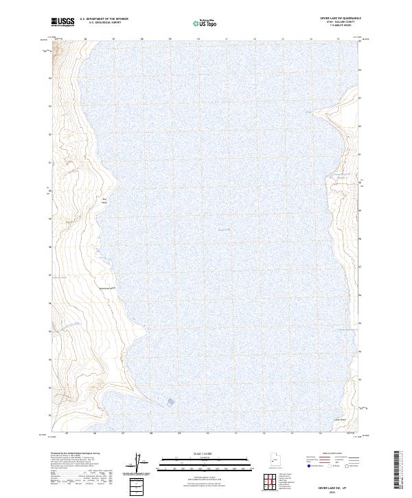 USGS Topographic Map – Sevier Lake SW