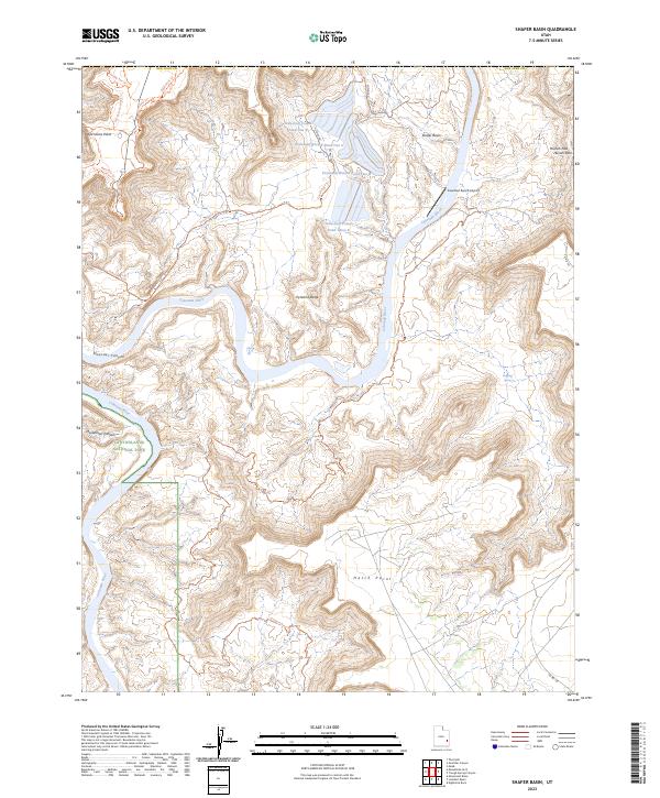 USGS Topographic Map – Shafer Basin
