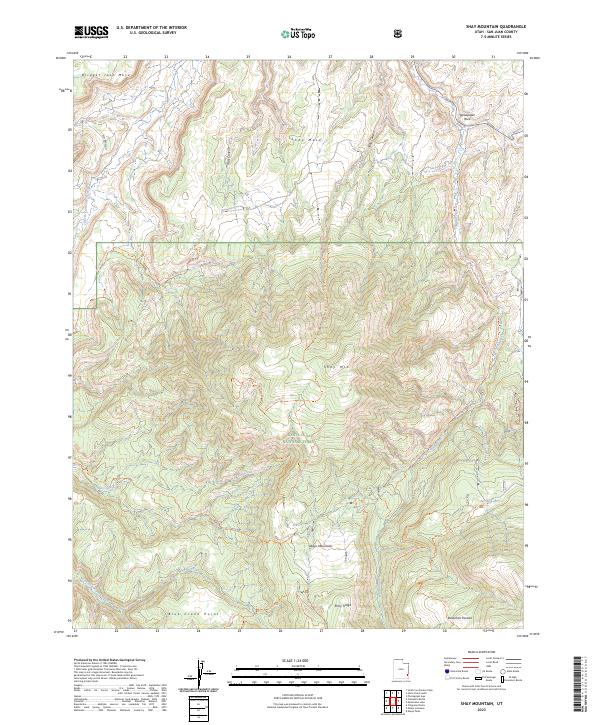 USGS Topographic Map – Shay Mountain