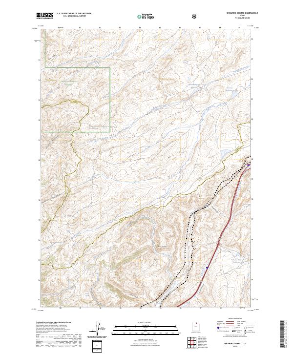 USGS Topographic Map – Shearing Corral