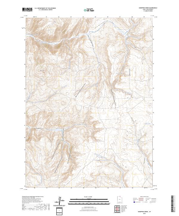 USGS Topographic Map – Sheeppen Creek