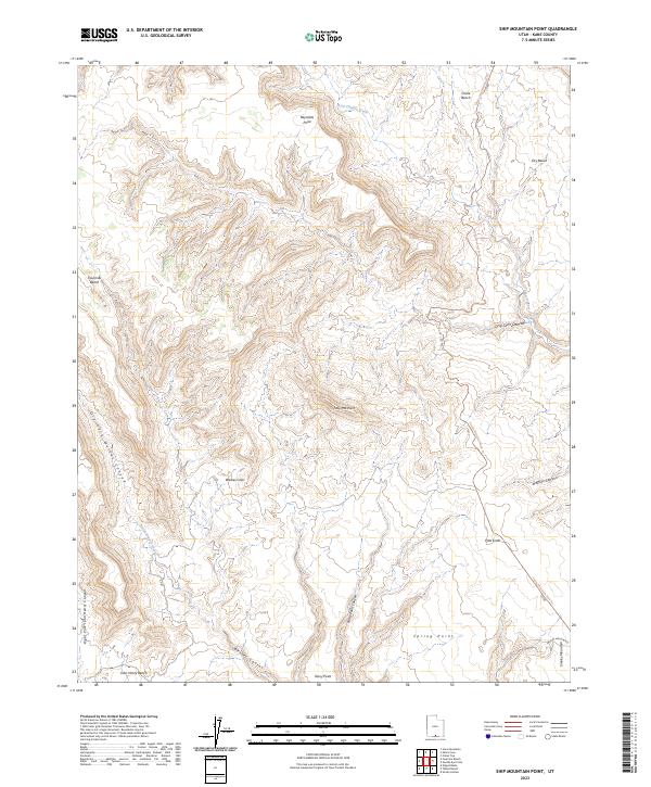 USGS Topographic Map – Ship Mountain Point