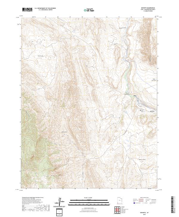 USGS Topographic Map – Shivwits