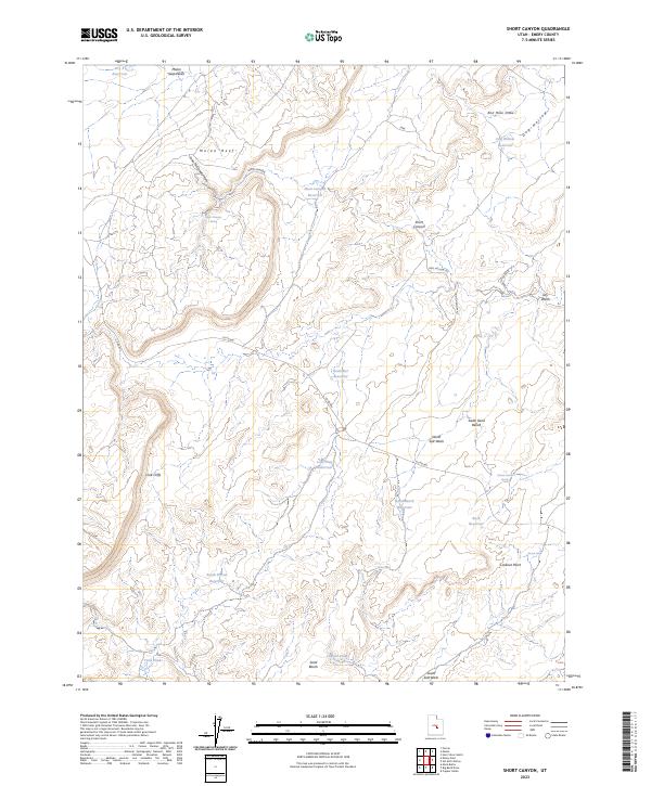 USGS Topographic Map – Short Canyon