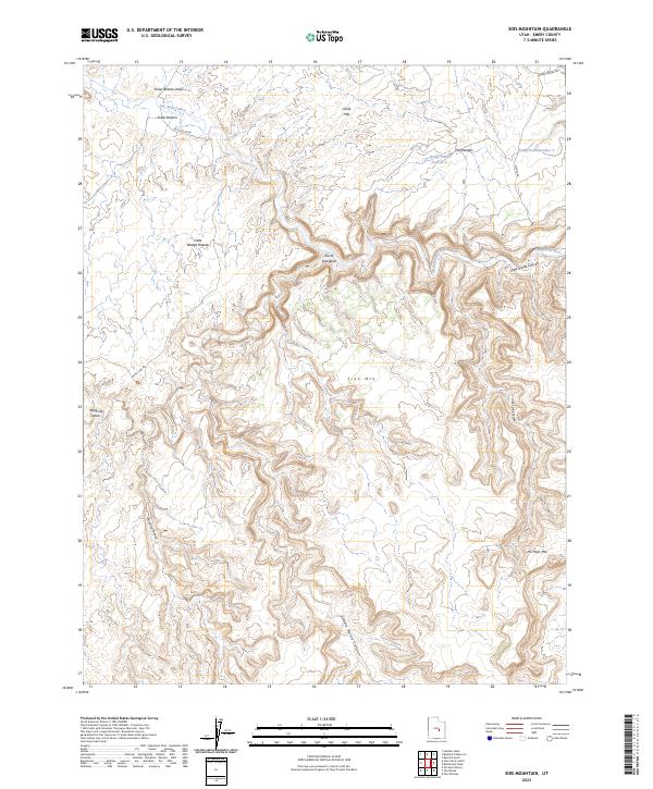 USGS Topographic Map – Sids Mountain