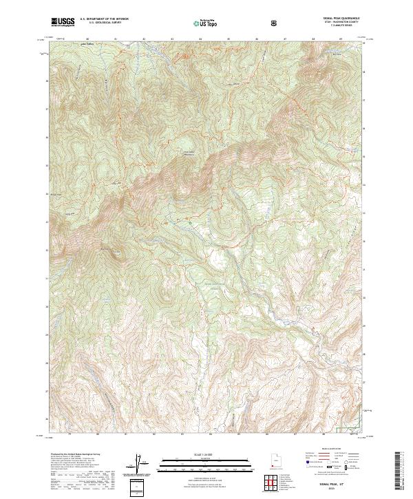 USGS Topographic Map – Signal Peak