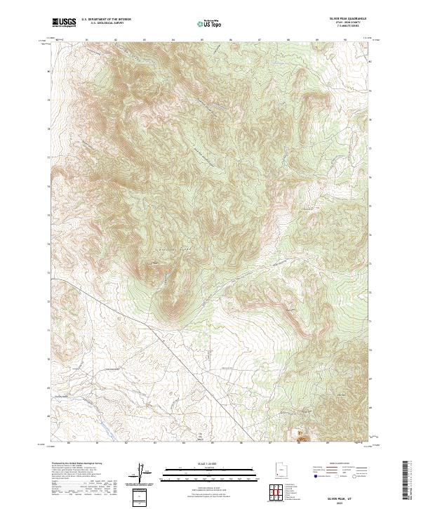 USGS Topographic Map – Silver Peak