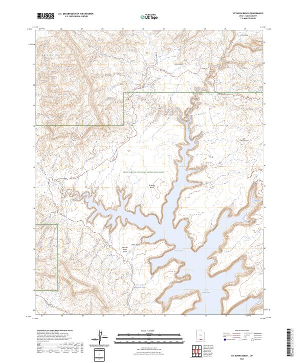 USGS Topographic Map – Sit Down Bench
