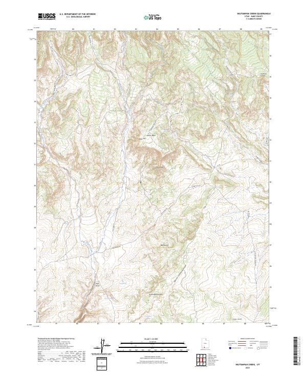 USGS Topographic Map – Skutumpah Creek
