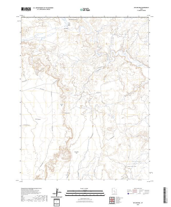 USGS Topographic Map – Skyline Rim