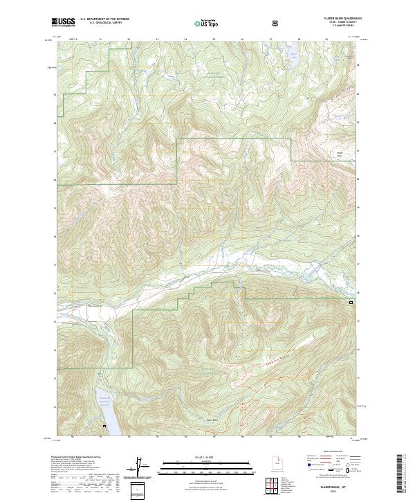 USGS Topographic Map – Slader Basin