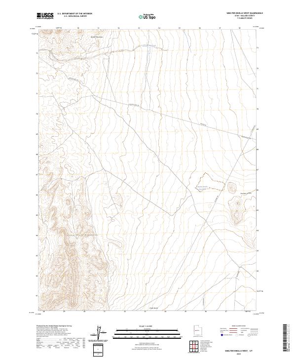 USGS Topographic Map – Smelter Knolls West