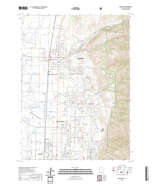 USGS Topographic Map – Smithfield