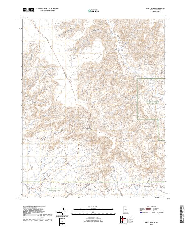 USGS Topographic Map – Smoky Hollow