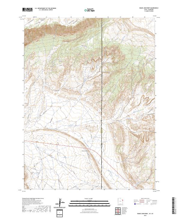 USGS Topographic Map – Snake John Reef