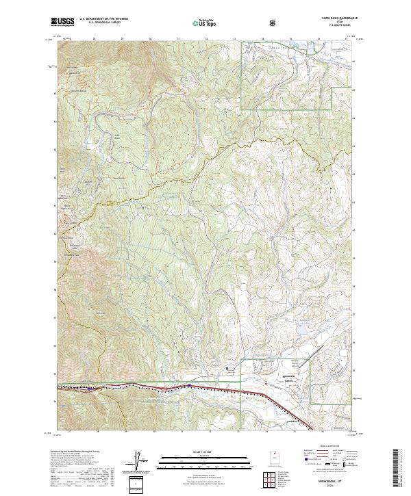 USGS Topographic Map – Snow Basin