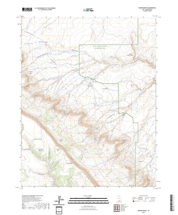 USGS Topographic Map – Sooner Bench