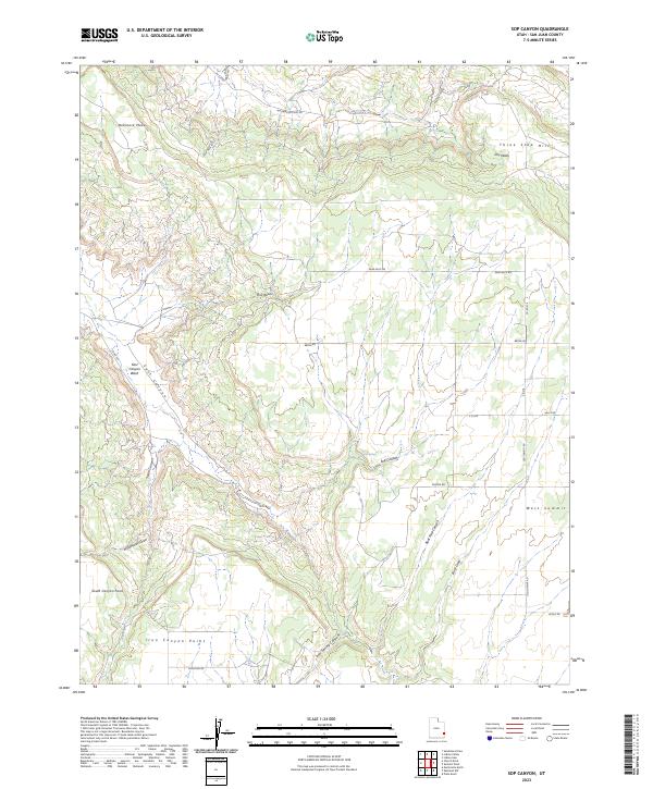 USGS Topographic Map – Sop Canyon