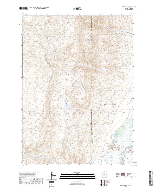 USGS Topographic Map – South Lake