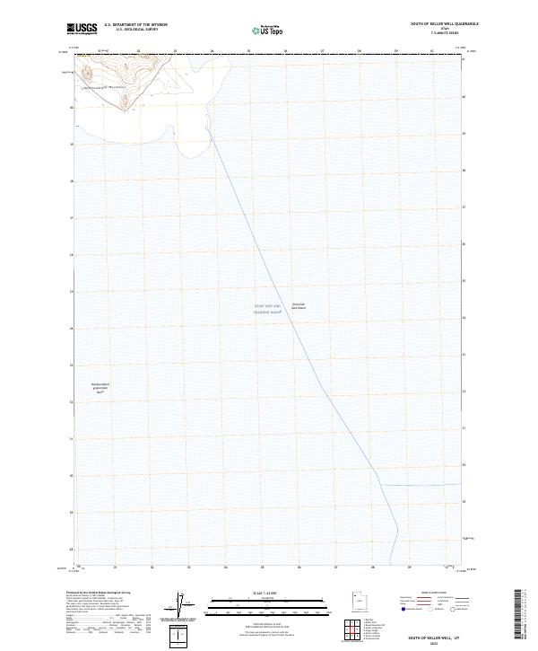 USGS Topographic Map – South of Keller Well