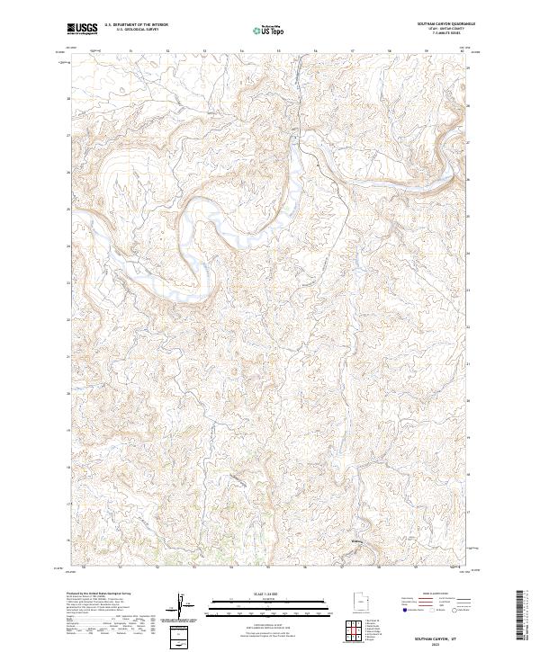 USGS Topographic Map – Southam Canyon