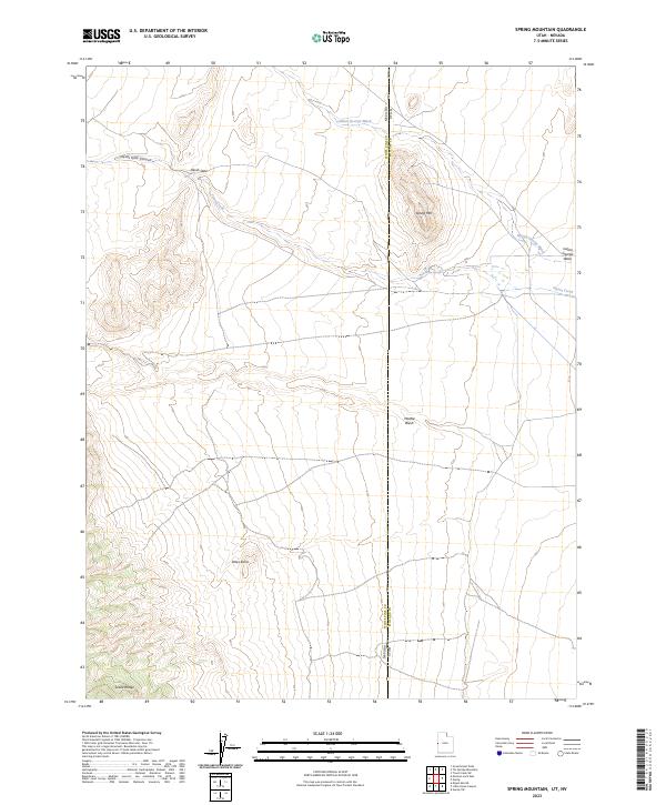 USGS Topographic Map – Spring Mountain