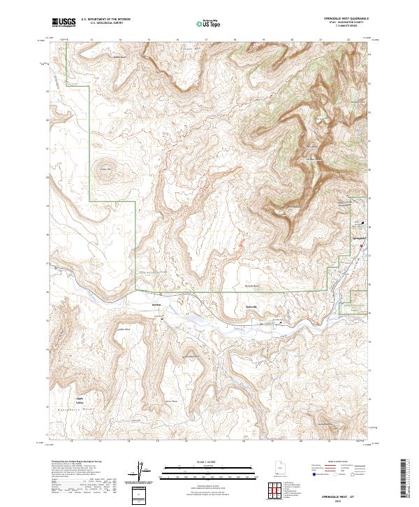 USGS Topographic Map – Springdale West