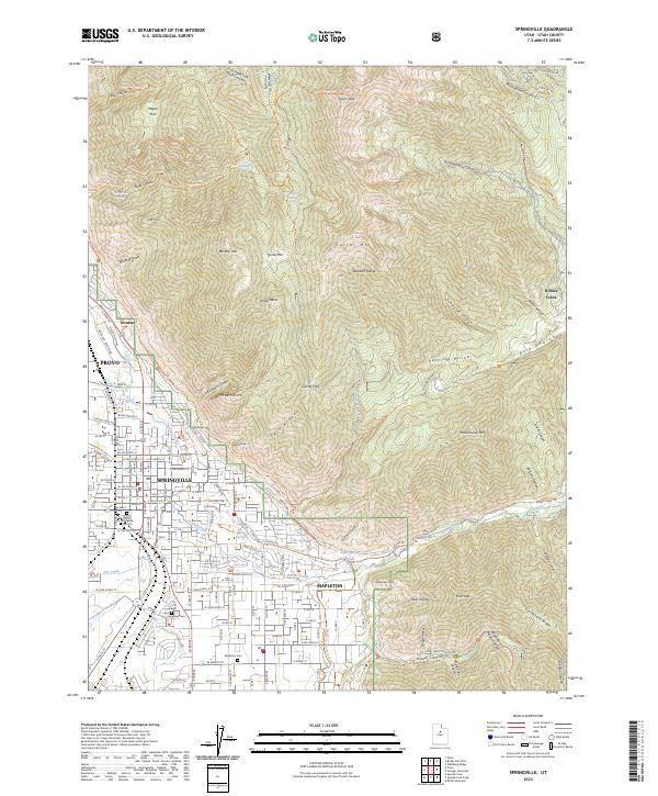 USGS Topographic Map – Springville