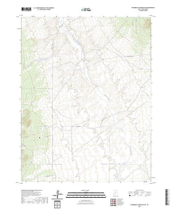 USGS Topographic Map – Steamboat Mountain SW