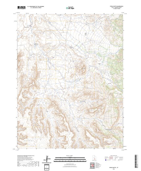 USGS Topographic Map – Steele Butte