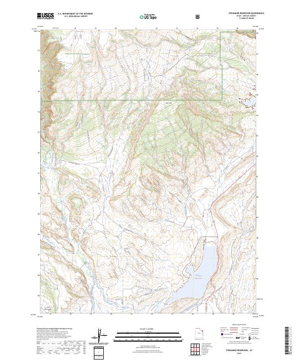 USGS Topographic Map – Steinaker Reservoir