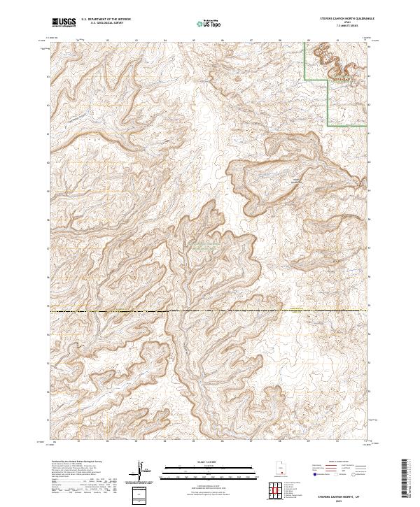 2023 Map of Stevens Canyon North, 2023 Print
