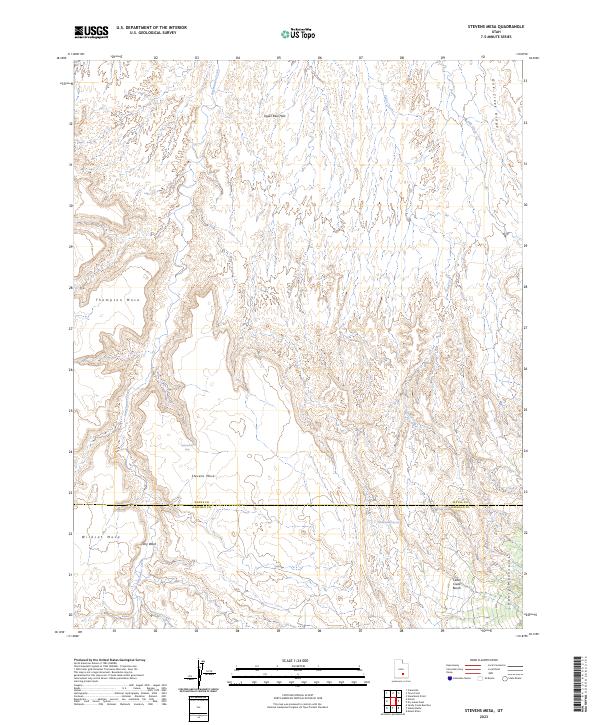 USGS Topographic Map – Stevens Mesa