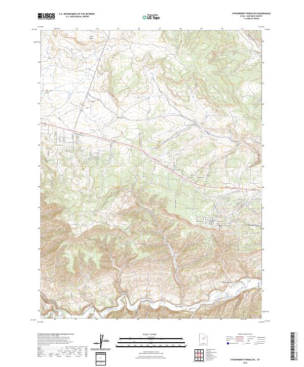 USGS Topographic Map – Strawberry Pinnacles