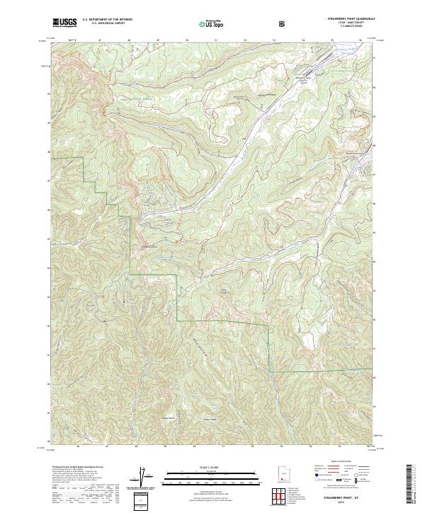 USGS Topographic Map – Strawberry Point