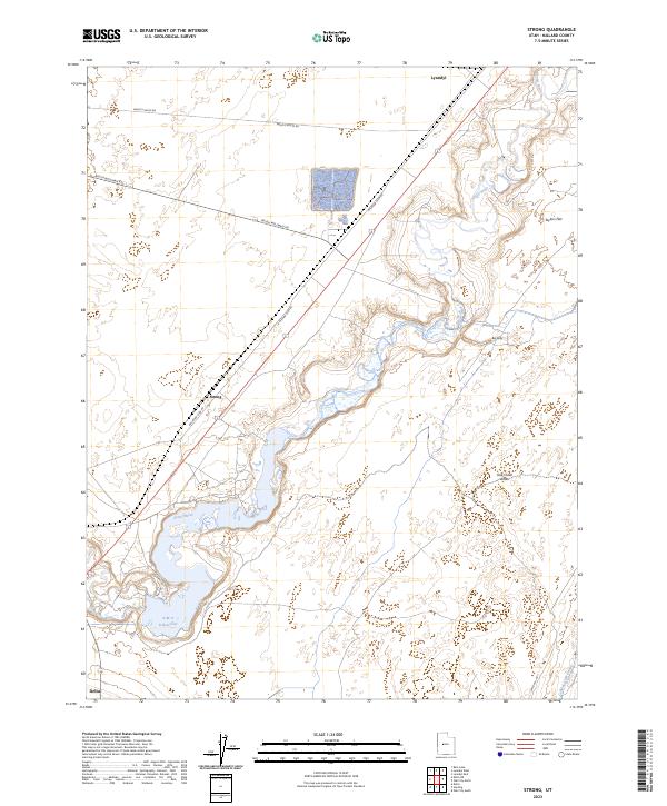 USGS Topographic Map – Strong