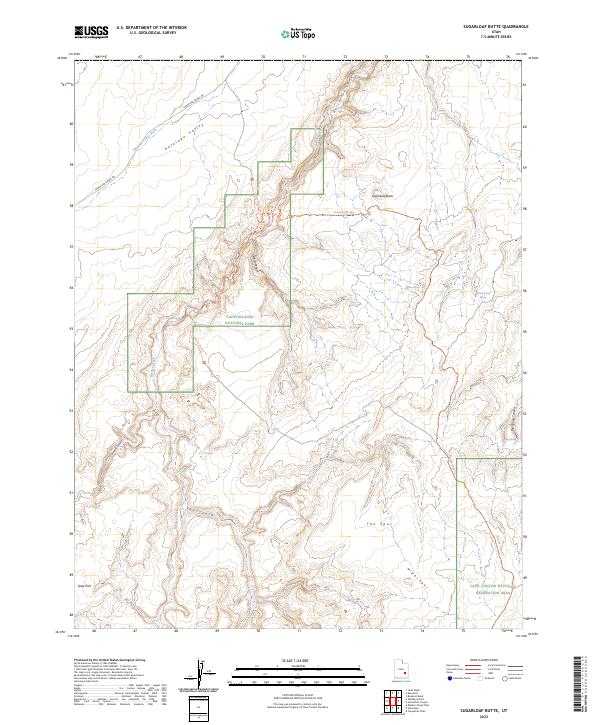 USGS Topographic Map – Sugarloaf Butte