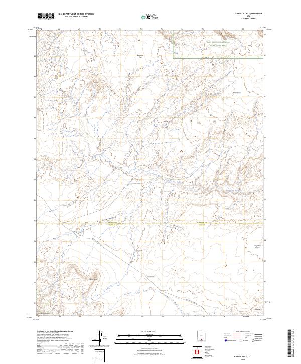 USGS Topographic Map – Sunset Flat