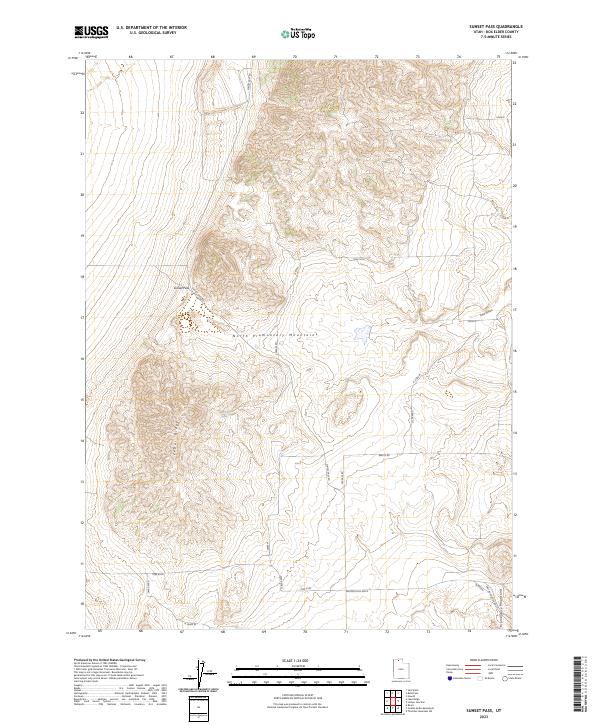 USGS Topographic Map – Sunset Pass