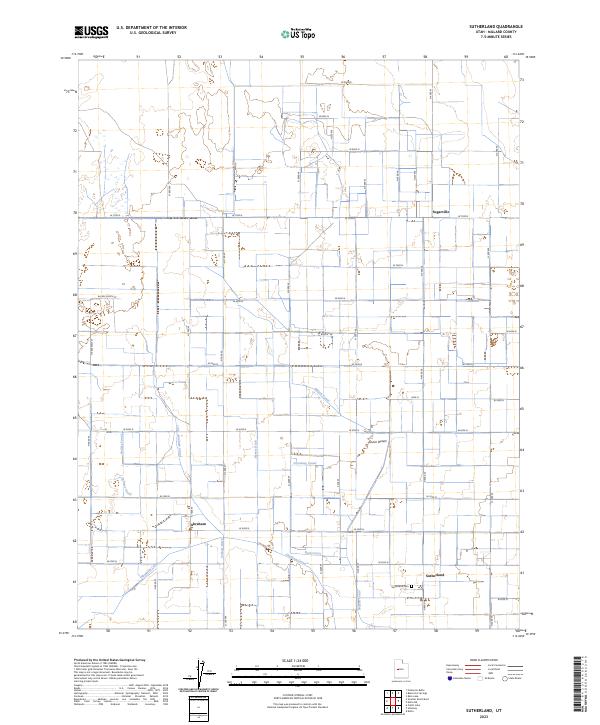 USGS Topographic Map – Sutherland