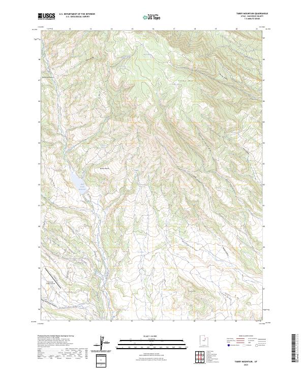 USGS Topographic Map – Tabby Mountain